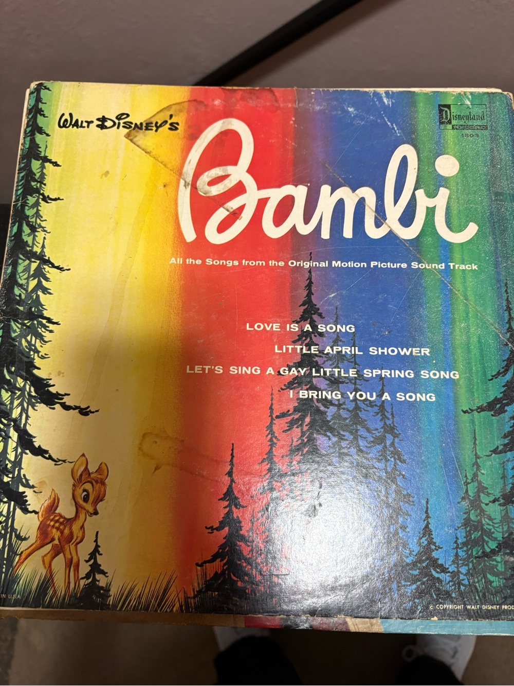 Bambi album cover and record